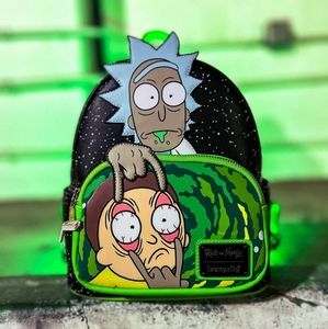 Loungefly Rick and Morty Glow In The Dark Mini Backpack